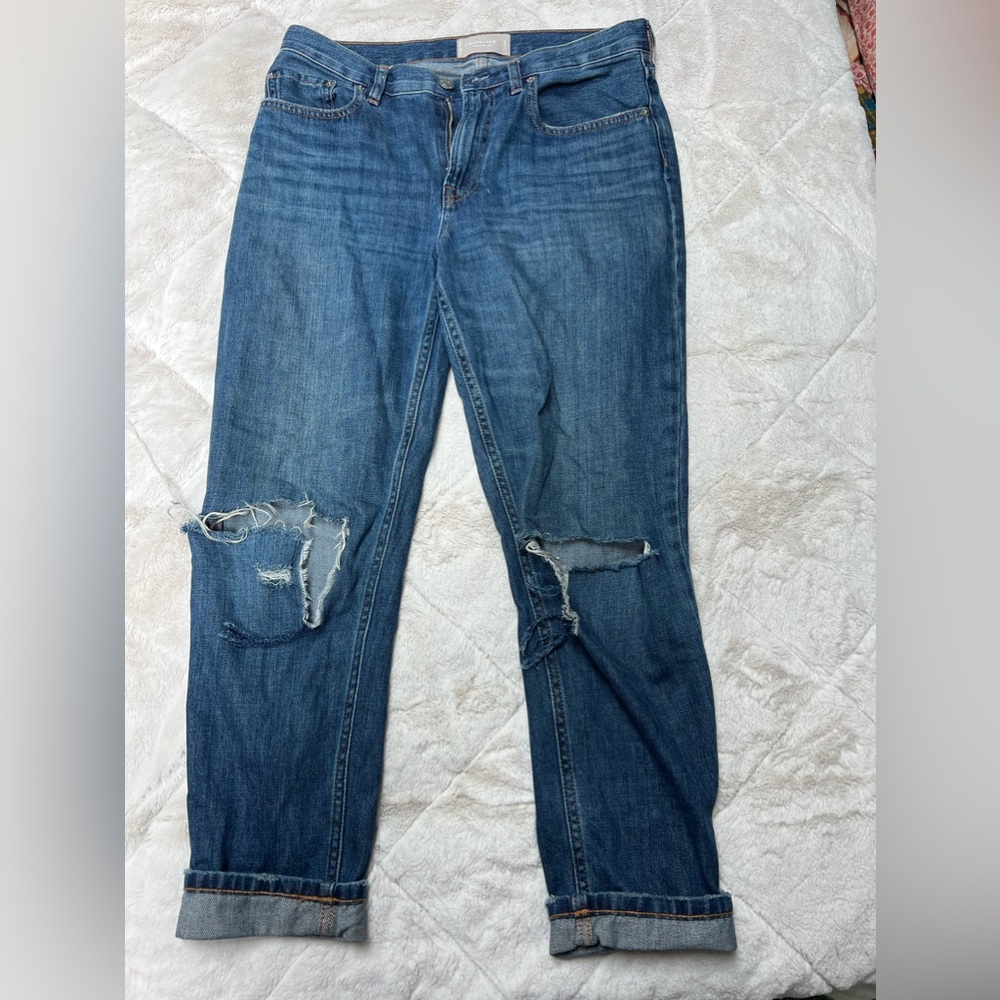 Everlane Summer Jeans, distressed.